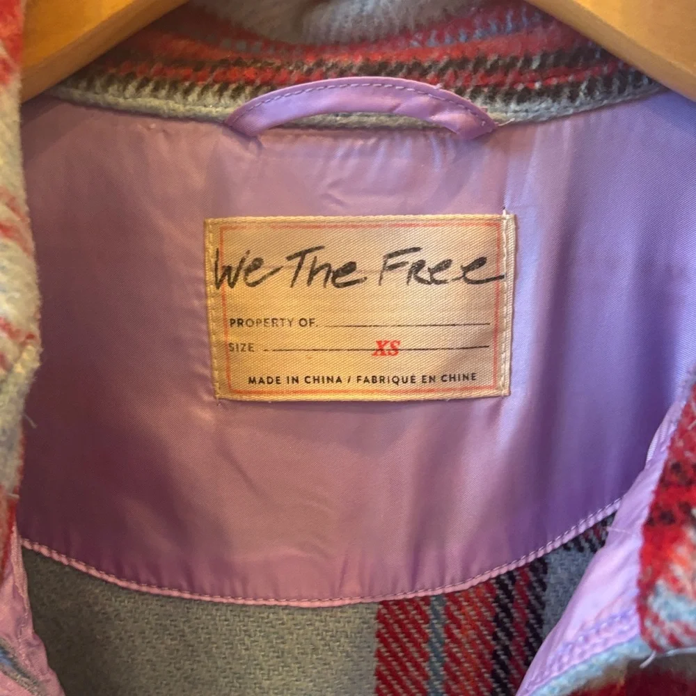 free people down for you plaid shirt jacket - Picture 2 of 5